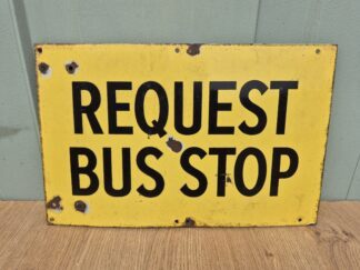 Bus Stop Enamel Sign (ASM)